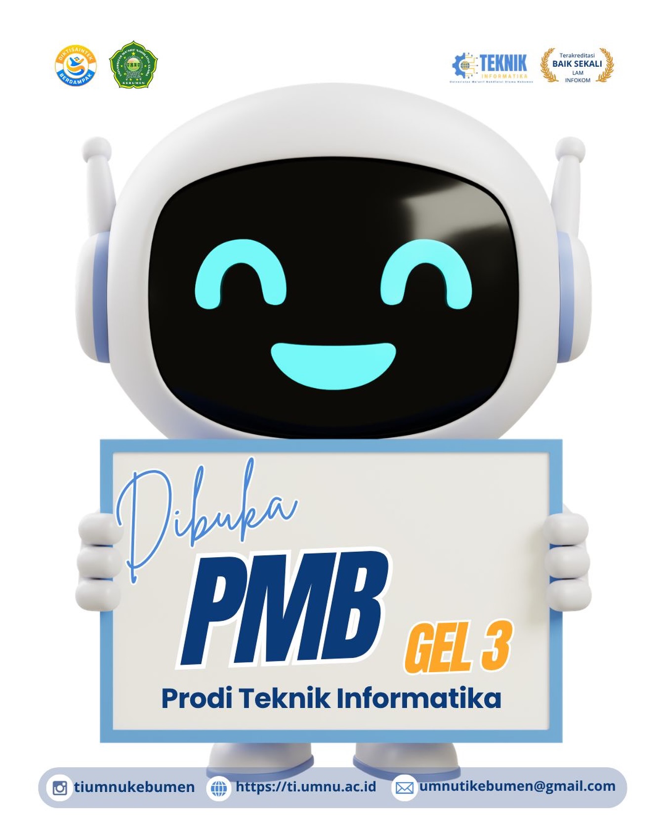 PMB Gelombang 3 Teknik Informatika UMNU Kebumen Dibuka